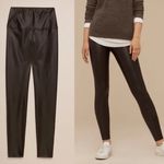 Wilfred Aritzia Free Daria Pant High Waisted Vegan Leather Leggings Black Size S Photo 1