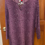 Cathy Daniels 💖💖💖BOGOHO 💖💖💖Sparkling Purple Blouse-Medium Photo 0