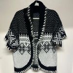 Westbound Petites Cardigan Sweater Wrap Shrug Fuzzy Fringe Womens Photo 0