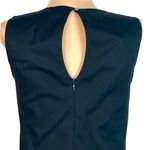 DKNYC Embroidered Geometric Print Dress Size 4 Black White Linen Blend Sheath Photo 6