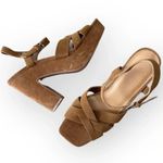 Splendid Brown Piper Suede Platform Sandals in Cinnamon Size 9.5 Photo 0