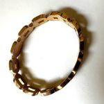 Gold tone link hinged bracelet Photo 4
