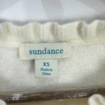 Sundance XS Ivory Ruffle Trim Henley Sweater Cashmere Blend Cottagecore Romantic Photo 1
