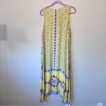 Sundance  Yellow Purple Floral Sleeveless Shift Dress Womens 14 Modest Summer Photo 7