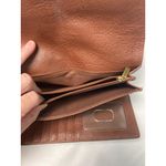 Fossil  Brown Leather Tri Fold 100% Genuine Cowhide Logo Embossed Wallet Photo 3