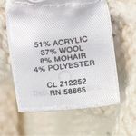 Classiques Entier Classiques Enrier Size Small Cream Mohair Wool Cable Knit Short Sleeve Button Photo 3