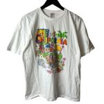 California T Shirt Vintage 90s White Large L Graphic Tee Photo 0