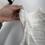 Rory Beca Top Womens Medium White Sheer Cap Sleeve Knit Top Photo 7