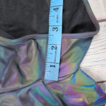 Flexliving Reflective Iridescent Holographic Running Shorts Double Layer Size M Silver Size M Photo 14