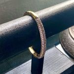 J.O.A. NWOT Vintage Rivers Woman’s Pave Rhinestone Gold Bangle Bracelet Photo 0