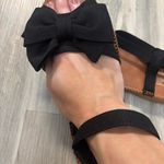 Black Sandals with Bow Detail NWT Size 9 Photo 5