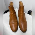 Madewell ‎ Regan boot pull on Boots Size 7 Saddle BROWN Booties Short Heeled Photo 4