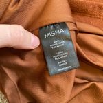 Misha Revolve Asher one sleeve midi dress ginger metallic Orange Size 8 Photo 4