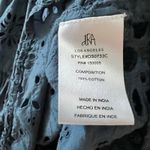 Anthropologie dRA Los Angeles Yara Eyelet Mini Dress L Cornflower Blue Cotton Size L Photo 5