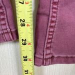 We The Free  Women's Pants Sz 30 Red‎ Maroon Bootcut Jeans Front V Side Zip Y2K Photo 7