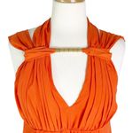 Susana Monaco Susanna Monaco Halter Neck Maxi Dress Orange Size 6 Photo 1