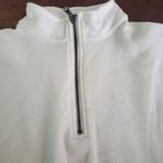 American Eagle Ann-mazingly soft cropped 1/4 zip in white size small women's Photo 1
