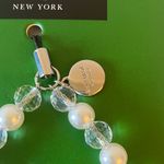 Kate Spade : Faux Pearl/Aqua Blue Bead Phone Charm Photo 3