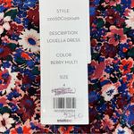 Veronica Beard  Louella Berry Floral Print Silk-Satin Mini Dress 4 NEW *TINY FLAW Photo 3