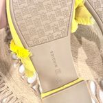 Birdies The Ani Marigold Yellow Fringe Suede Mule Slides Size 10.5 Photo 6
