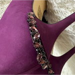 White House | Black Market ‘Clare’ Jewel Suede Pumps In Rich Plum Size 8.5 Photo 12