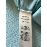 Chico's  Pale Aquamarine Blue Slub Knit Strappy Neckline Tee Size 2 / Large Photo 5