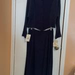 Coldwater Creek Vintage  women outfit, top & skirt Navy size on top L, skirt M. Photo 1
