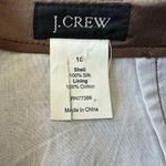 J Crew Brown 100% Silk Pencil Skirt Lined Preppy Glam Party Office Academia 10 Photo 1