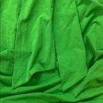 SheIn Green Bodycon Dress with Bishop Sleeves and V-Neck Photo 2