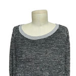 Nation Ltd  Charcoal Gray Black Marled Knit Pullover‎ Sweater Top Size Medium Photo 1