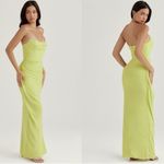 House Of CB NWOT  Adrienne Lime Green Strapless Dress sz XL Photo 2