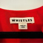 Whistles Women’s Mimi Dress Floral Tulip Silk Ruffle Surplice Size 4 Red Photo 7