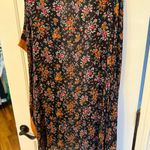 American Eagle Black Floral Kimono Photo 2