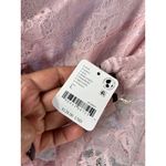 Free People New Size L Lala Lace Mini Dress $128 Pink Sexy Boho Chic Festival Photo 5