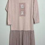 Johnny Was Vintage T-Shirt Maxi Dress Embroidered Flowers 100% Cotton Sz Sm Photo 0