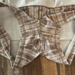 Free People FP Movement Pleats And Thank You Skirt Skort Size Large Beige White Tan Photo 5