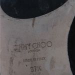 Jimmy Choo  Merril Wet Look Ankle Flat Boots Crystal Welt‎ Black Suede 37.5 Photo 4