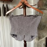 Free People  Herringbone Tweed Grey Jamie Tube Top in 70s Combo Photo 8
