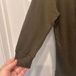 Kieran Olive Green Ruffle Front 3/4 Sleeve Button Up Cardigan Medium NWT Photo 1