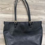 Bueno  Black leather tote bag with gold hardware #leatherbag Photo 6