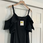 Gibson Latimer  Black Ruffle Mini Dress Photo 1