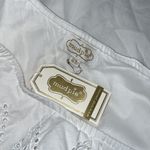 Mud Pie  XS Laurel one shoulder dress white lined cotton poplin eyelet embroidery Photo 10