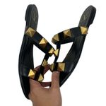 Valentino Garavani Roman Stud Calfskin Leather Slide Sandal Size 37.5 Photo 6