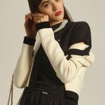 Anthropologie  PILCRO XXS Sheer Black Tee Photo 2