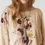 Free People #139 babe floral velvet bodysuit Photo 0