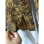 Vintage Stunt Womens 100% Silk Animal Print Button Photo 3