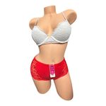 H&M  womens 34B white lace push-up bra Photo 2