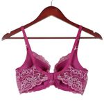 Victoria's Secret Victoria’s Secret Bra Womens 34C Pink White Underwire Sexy Lace Barbie Coquette Photo 2