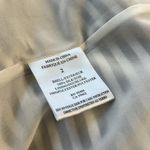 Theory Women’s  silk navy white  striped long sleeve shirt dress size 2 Photo 4