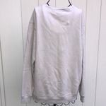 PINK - Victoria's Secret PINK Victoria’s Secret crew neck small white and silver oversized sweats… Photo 3